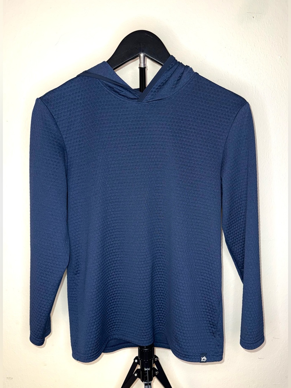 Southern Tide Boy’s Navy Blue Textured Athletic Hoodie, size 12/14, EUC